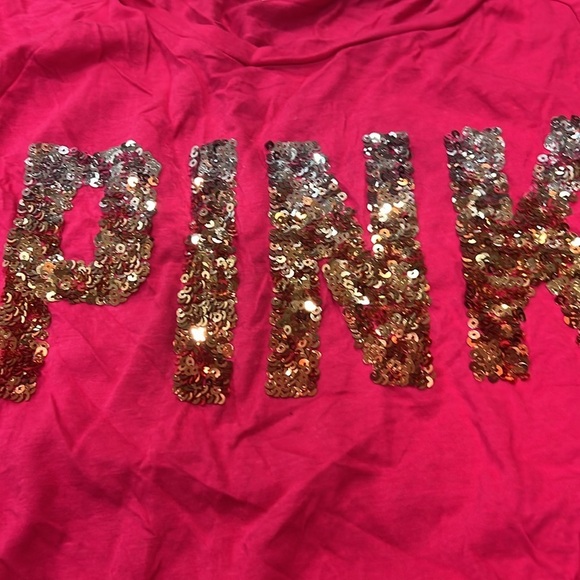 Pink VS Victoria Secret Long Sleeve Shirt Vintage Sequins Small Bundle Y2K - Picture 3 of 7